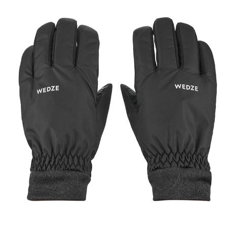 Adult Downhill Ski Gloves - Light Black