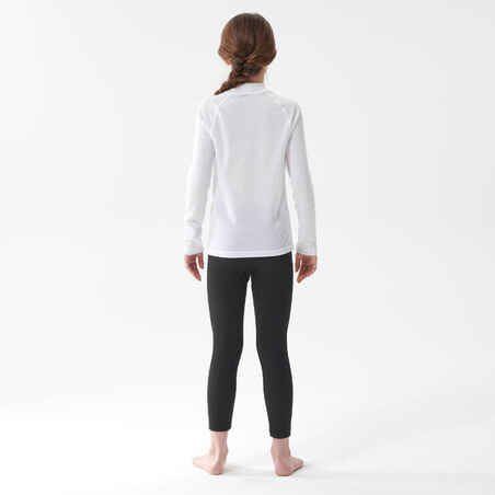 Kids’ Ski Base Layer Top - BL100 - White Greige