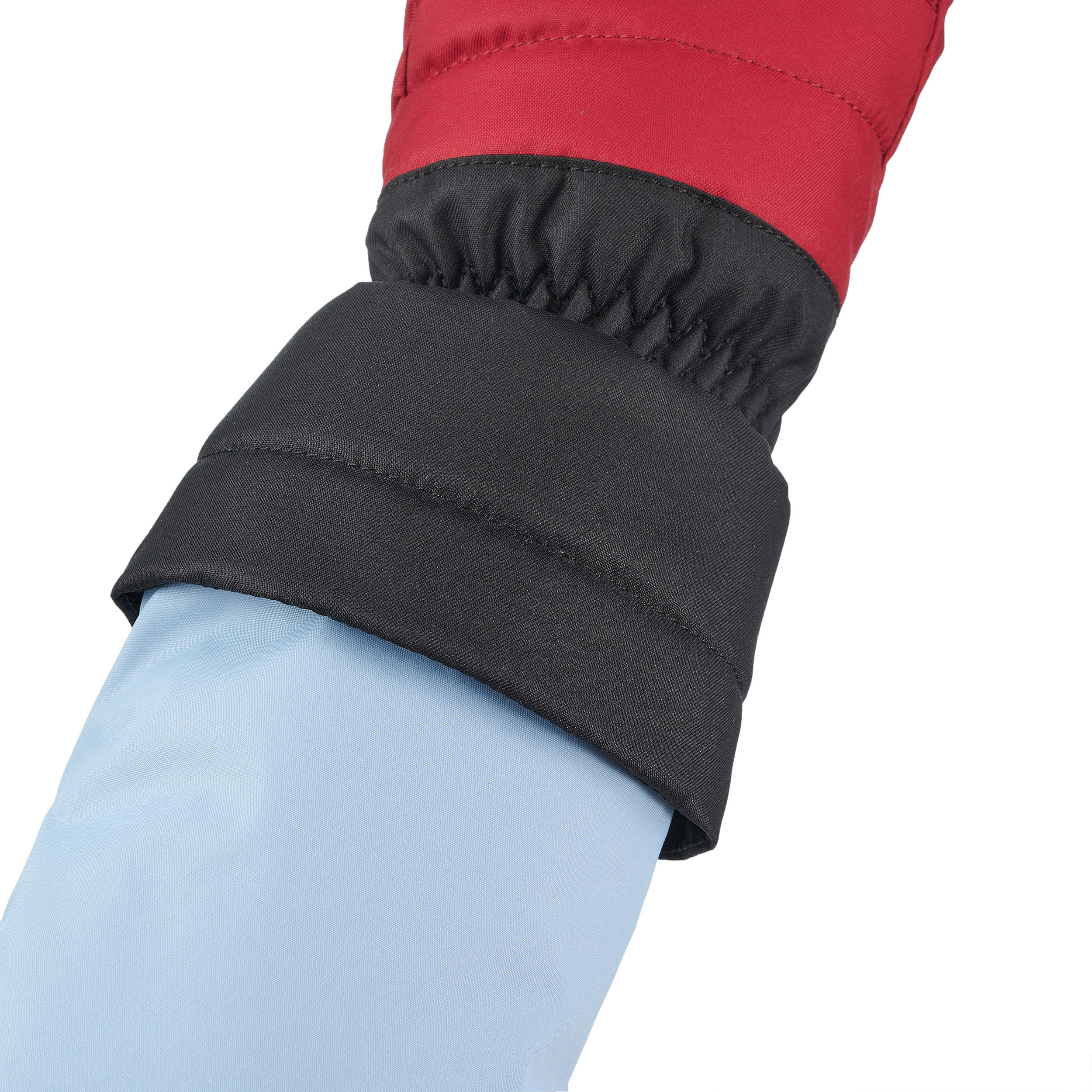 KIDS’ WARM AND WATERPROOF SKI GLOVES 500 BORDEAUX 7/7