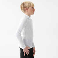 Kids’ Ski Base Layer Top - BL100 - White Greige