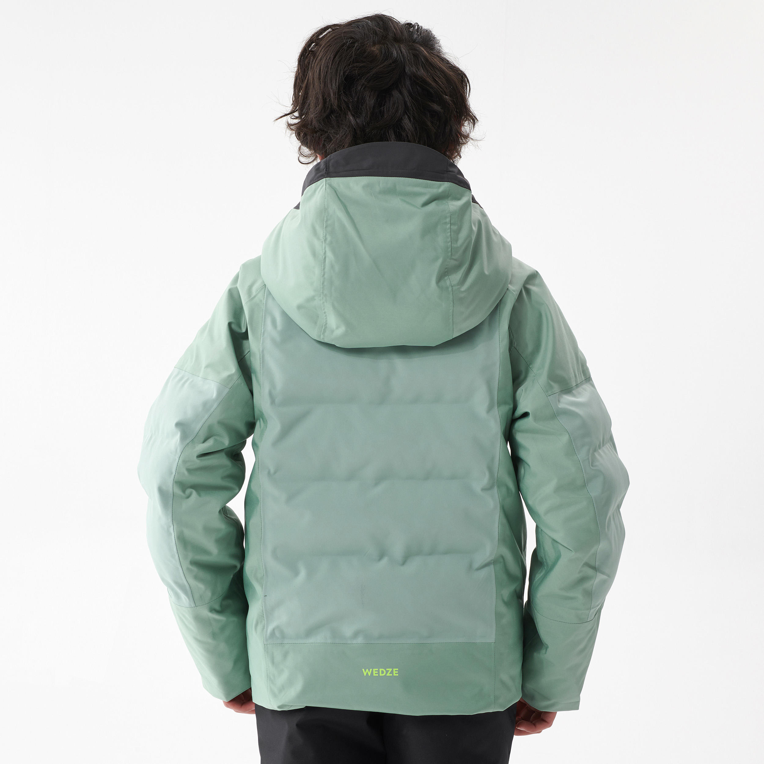 Children's Skiing Padded Jacket Warm - Green 3/10