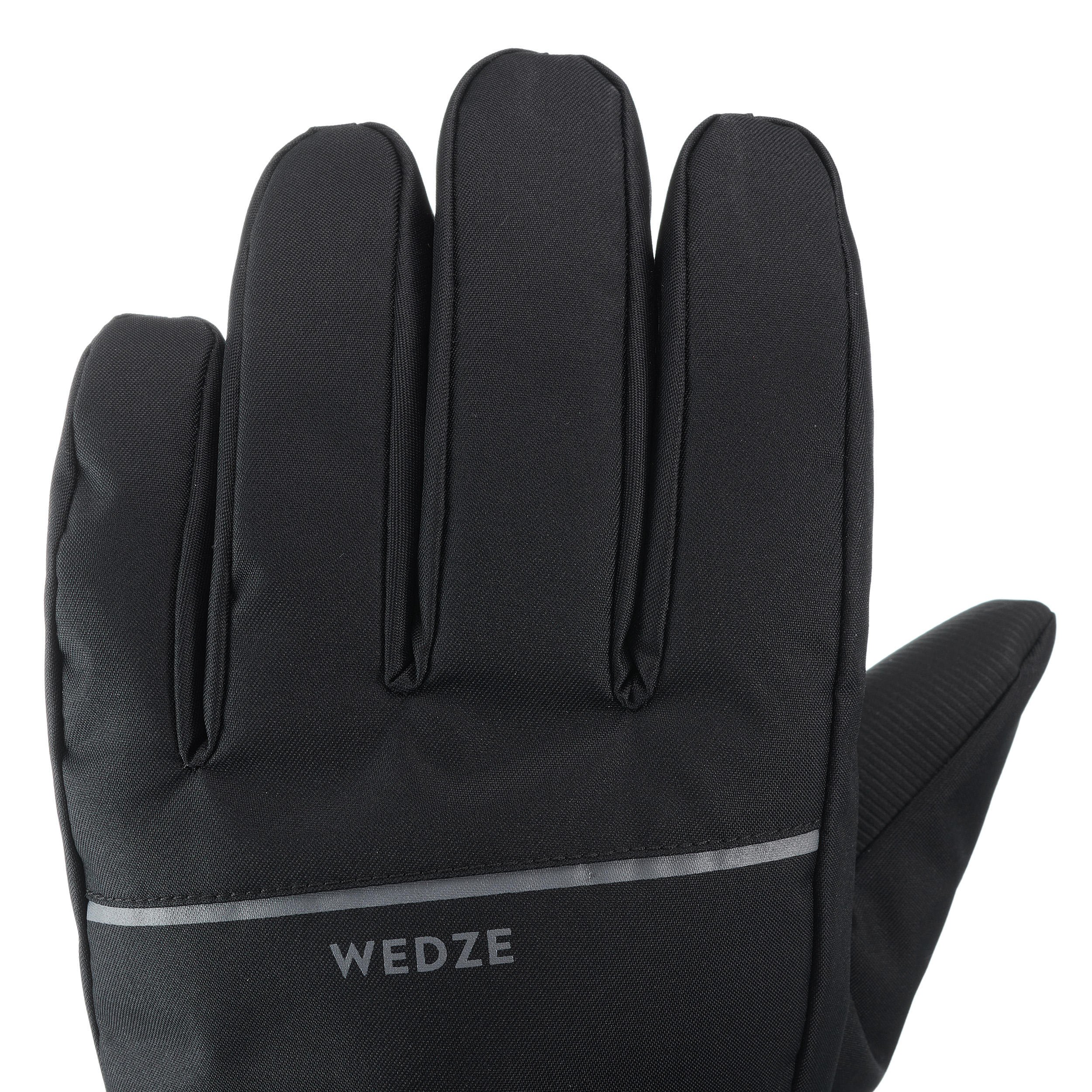 Warm Ski Gloves - Ski 100 Black - WEDZE