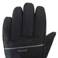 ADULT SKI GLOVES 100 - BLACK