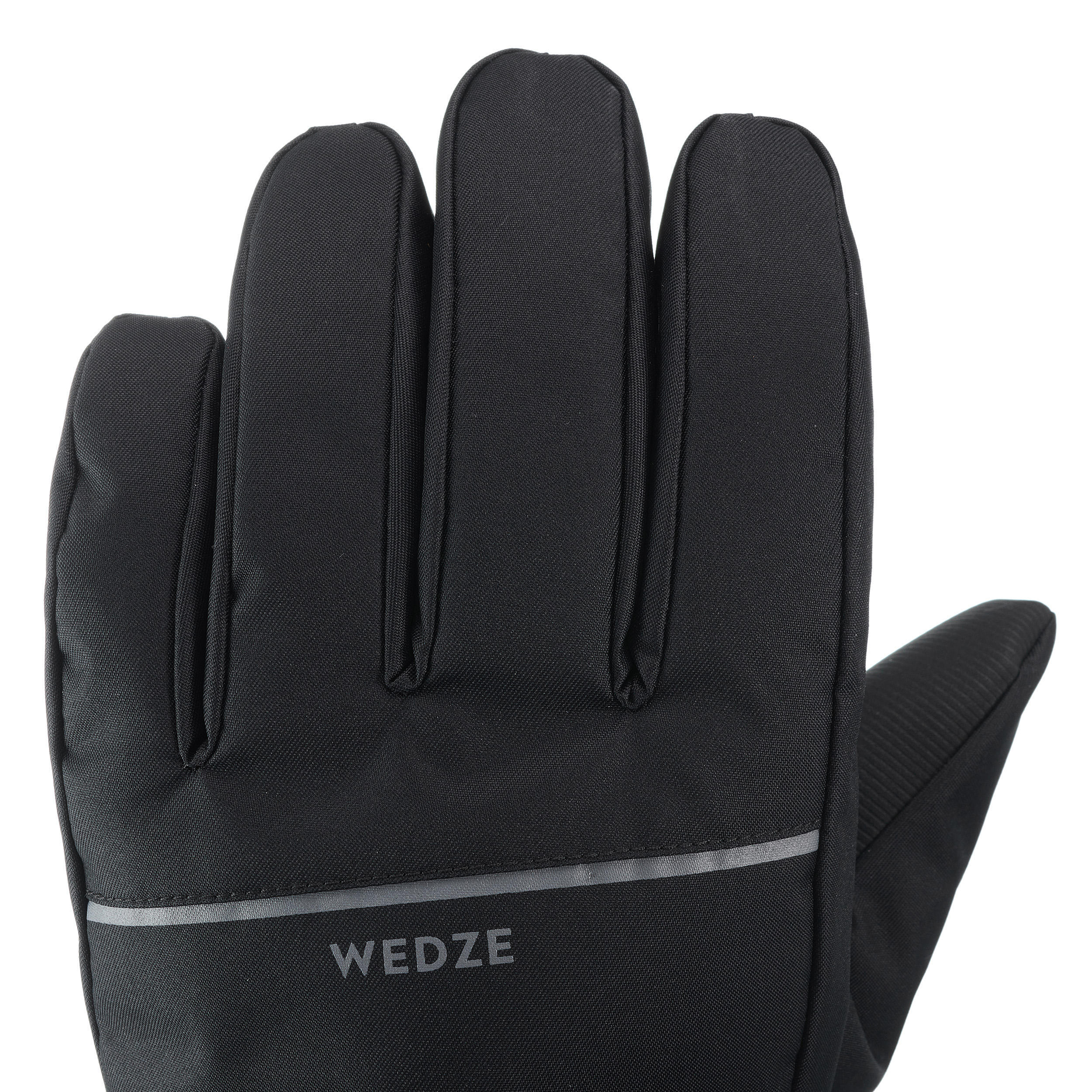 ADULT SKI GLOVES 100 - BLACK 5/7