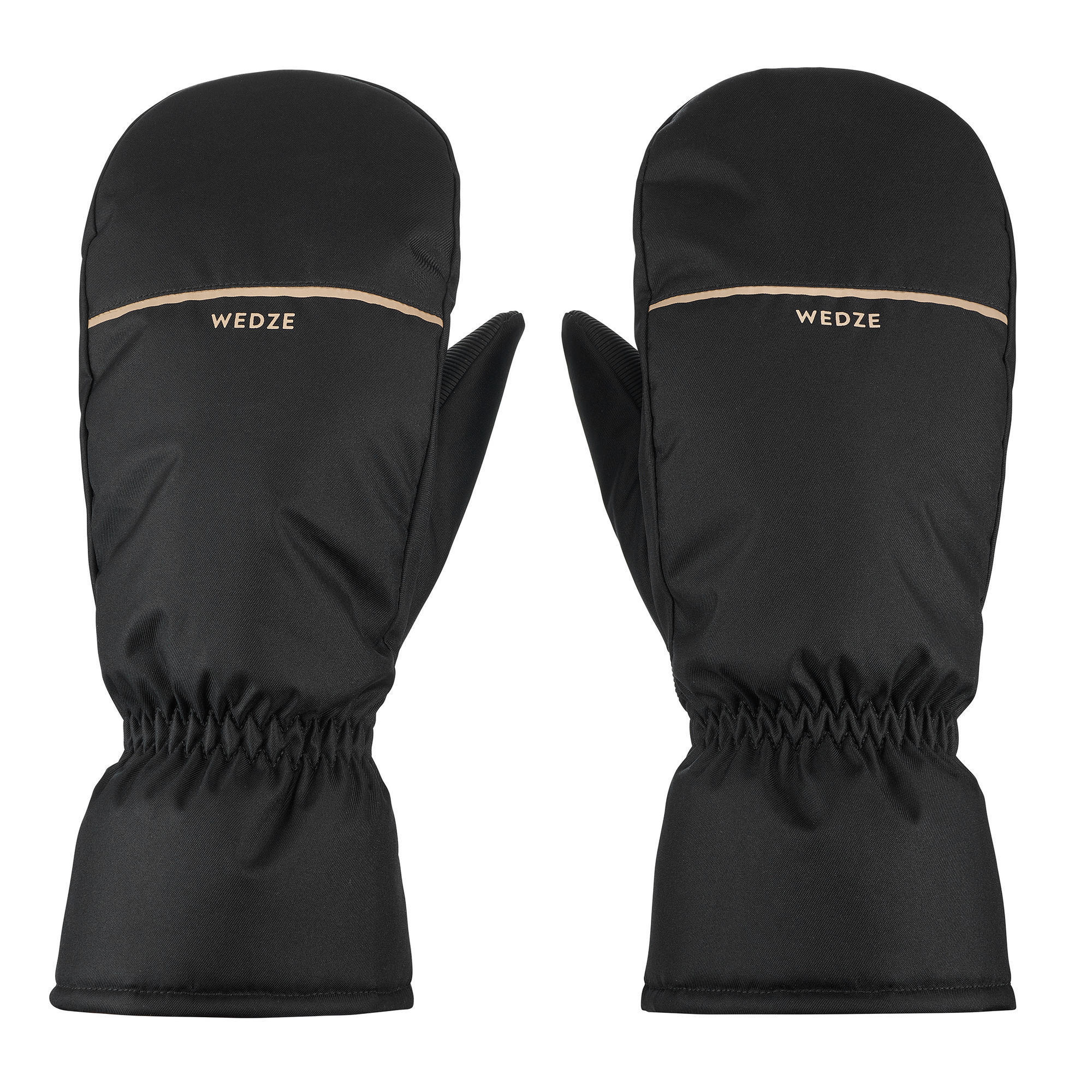 ADULT SKI MITT 100 - BLACK