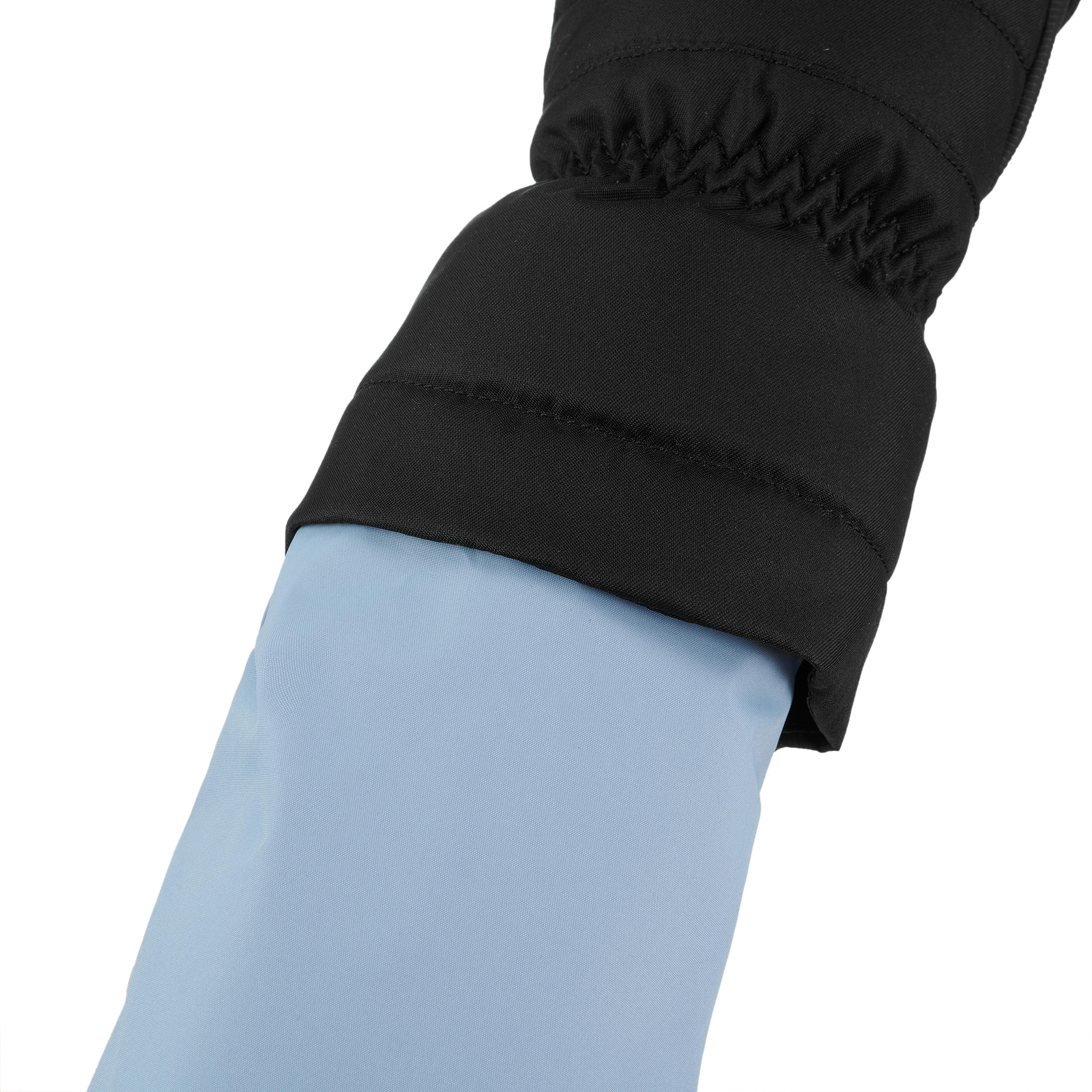 Kids' Waterproof Warm Gloves - Ski 500 JR Black - WEDZE