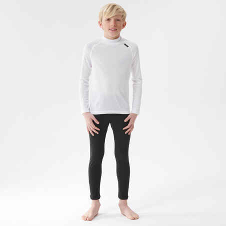 Vaikiški apatiniai slidinėjimo marškinėliai „100“, balti
