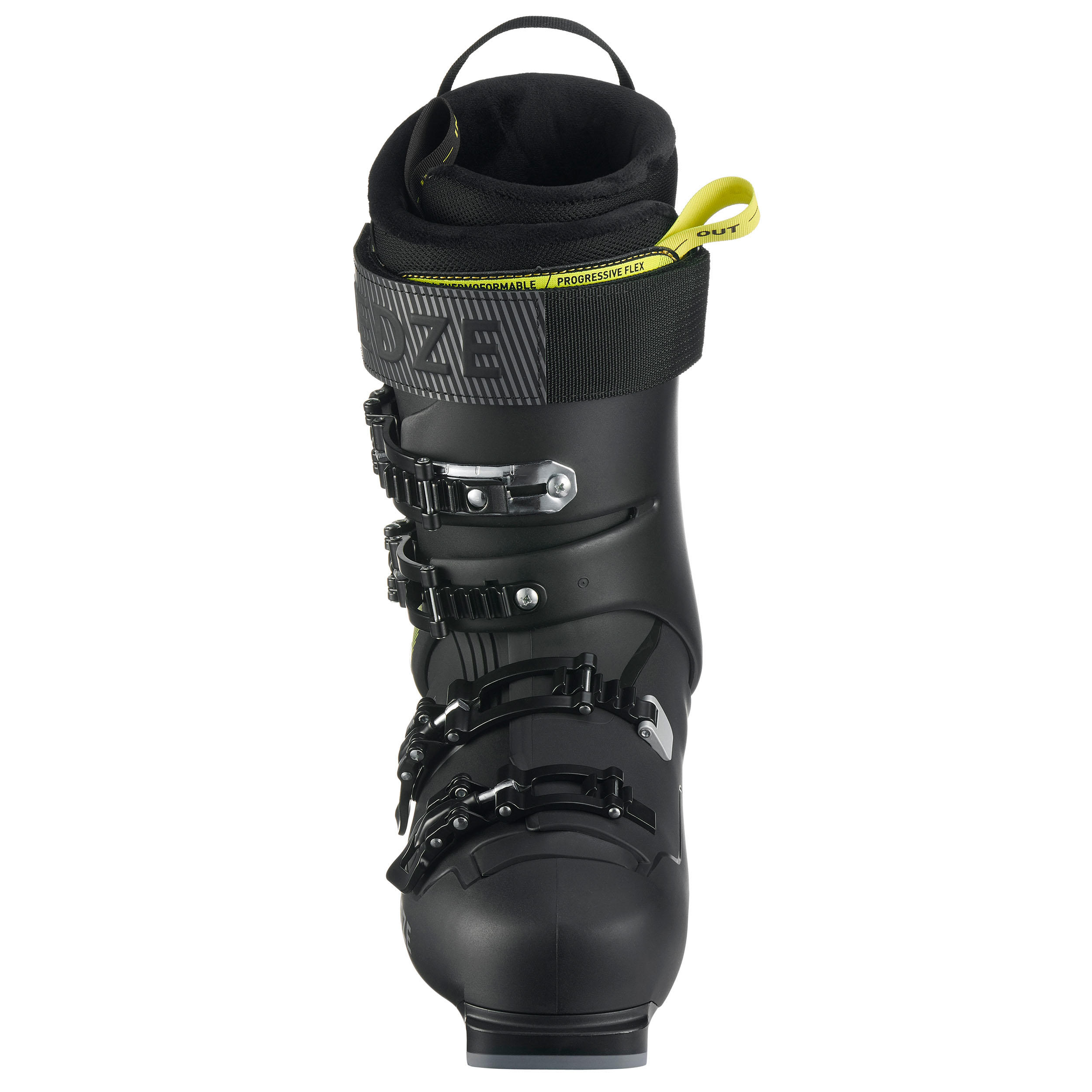 Men's Downhill Ski Boots Fit Black Yellow 6/10