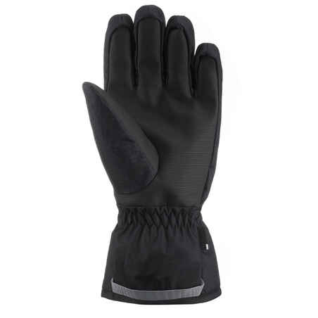 ADULT SKI GLOVES 100 - BLACK