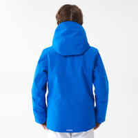 KIDS’ WARM AND WATERPROOF SKI JACKET 900 BLUE