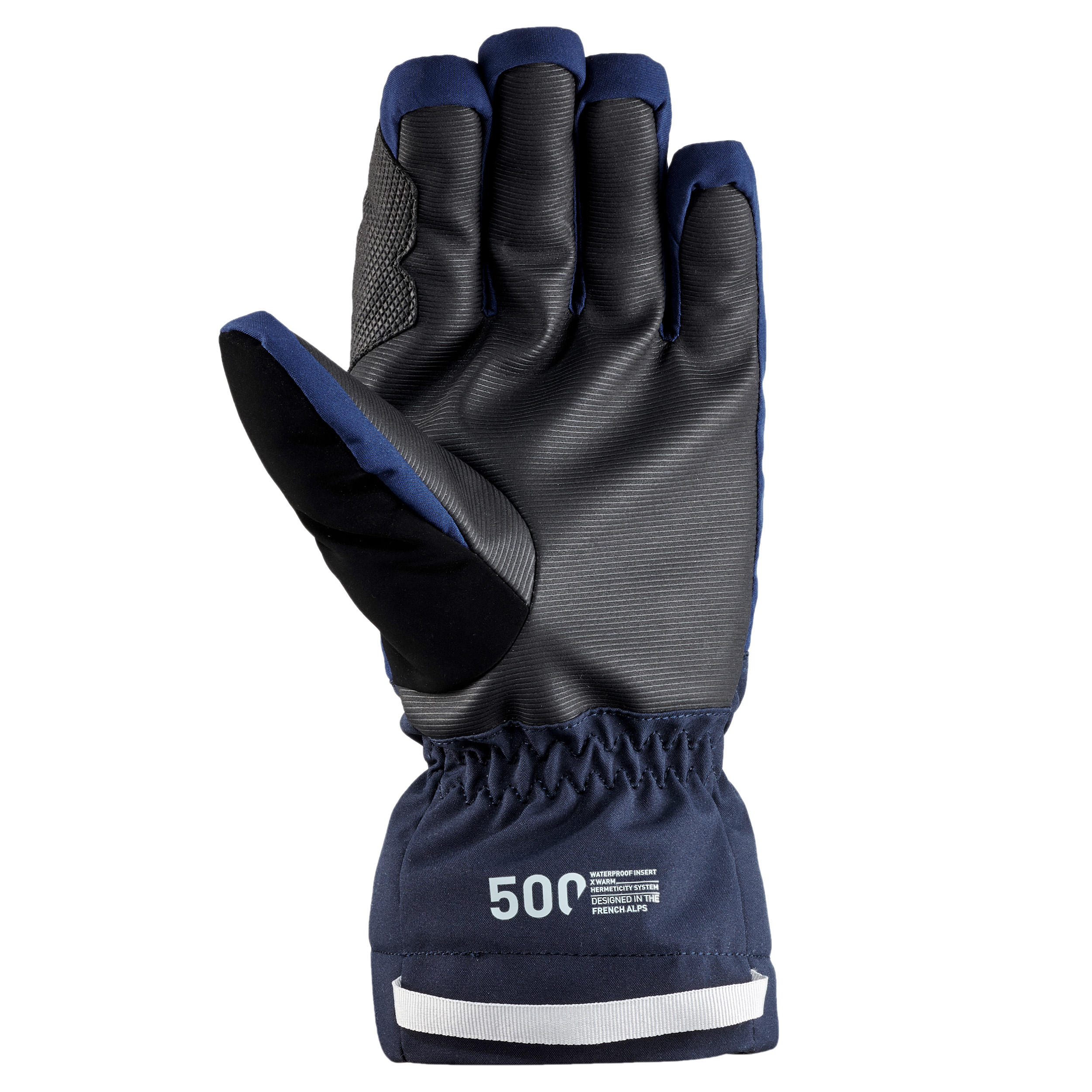 navy blue ski gloves