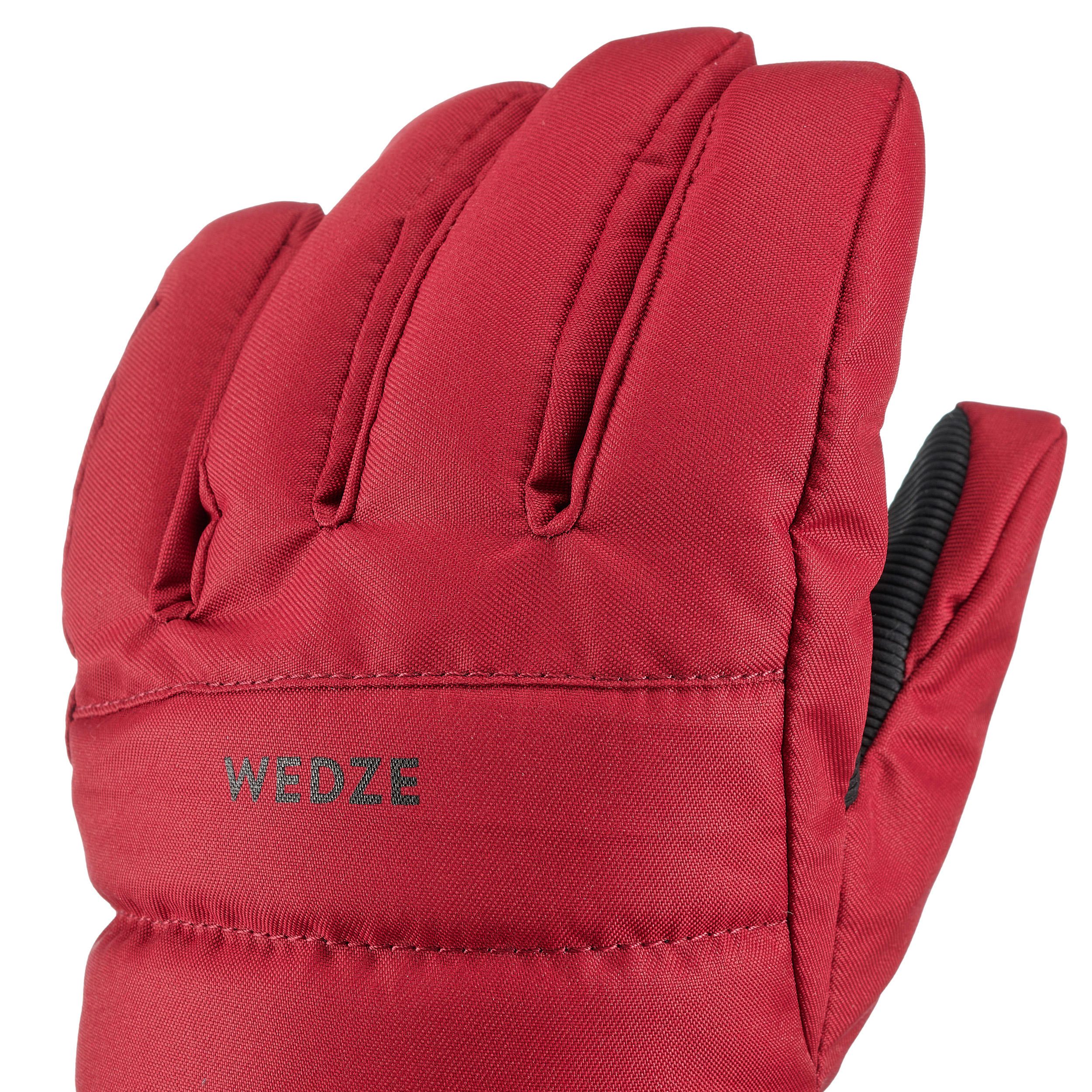 KIDS’ WARM AND WATERPROOF SKI GLOVES 500 BORDEAUX 5/7