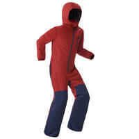 Kids' Ski Suit - Maroon/Navy