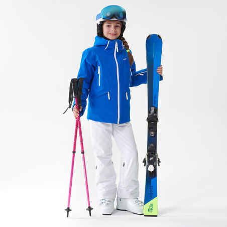 Skijacke warm wasserdicht 900 Kinder blau 