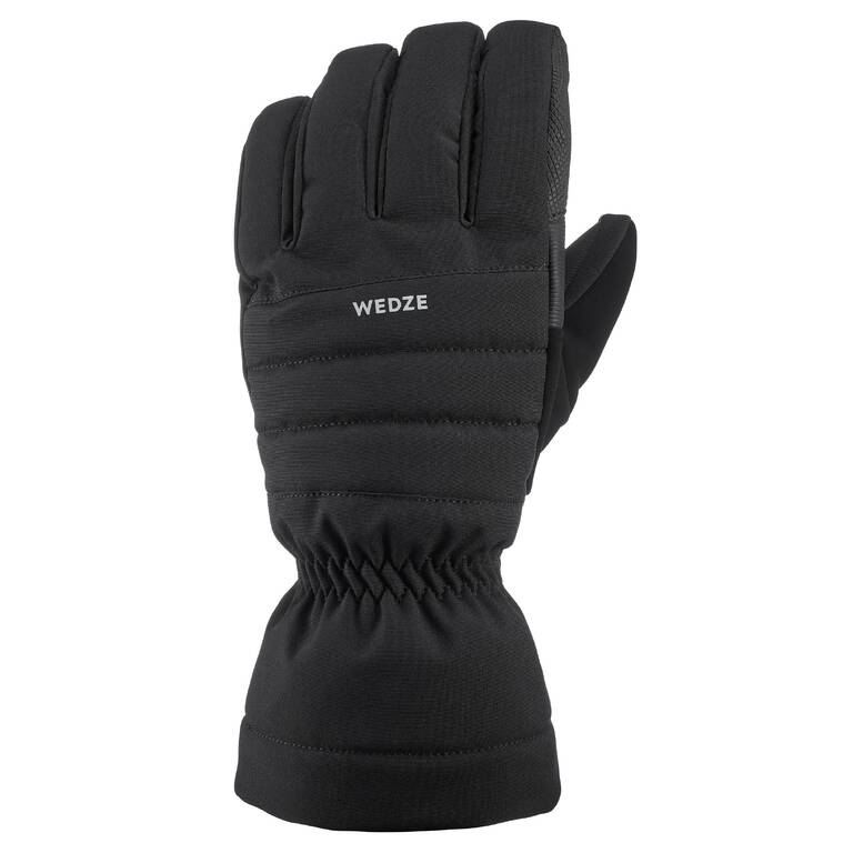 ADULT SKI GLOVES 500 - BLACK