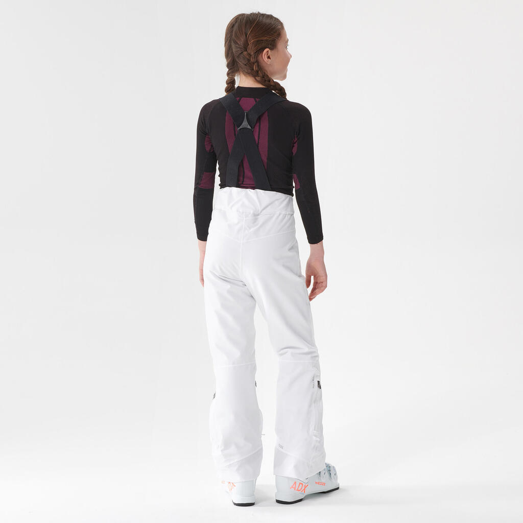 Bele dečje vodootporne pantalone za skijanje PNF 900