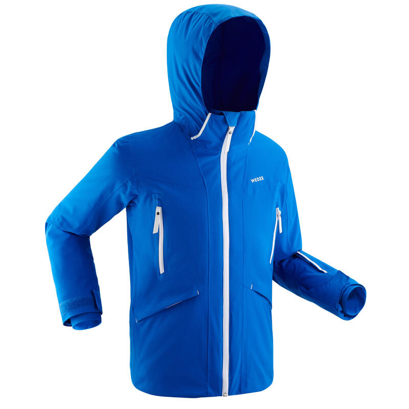 Gyerek kabát síeléshez 900-as, hőtartó, vízhatlan, kék
