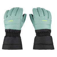 Kids' Ski Gloves - Green Grey