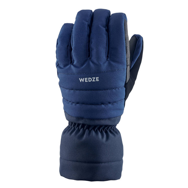 Winter Gloves for Skiing 500 - NAVY BLUE