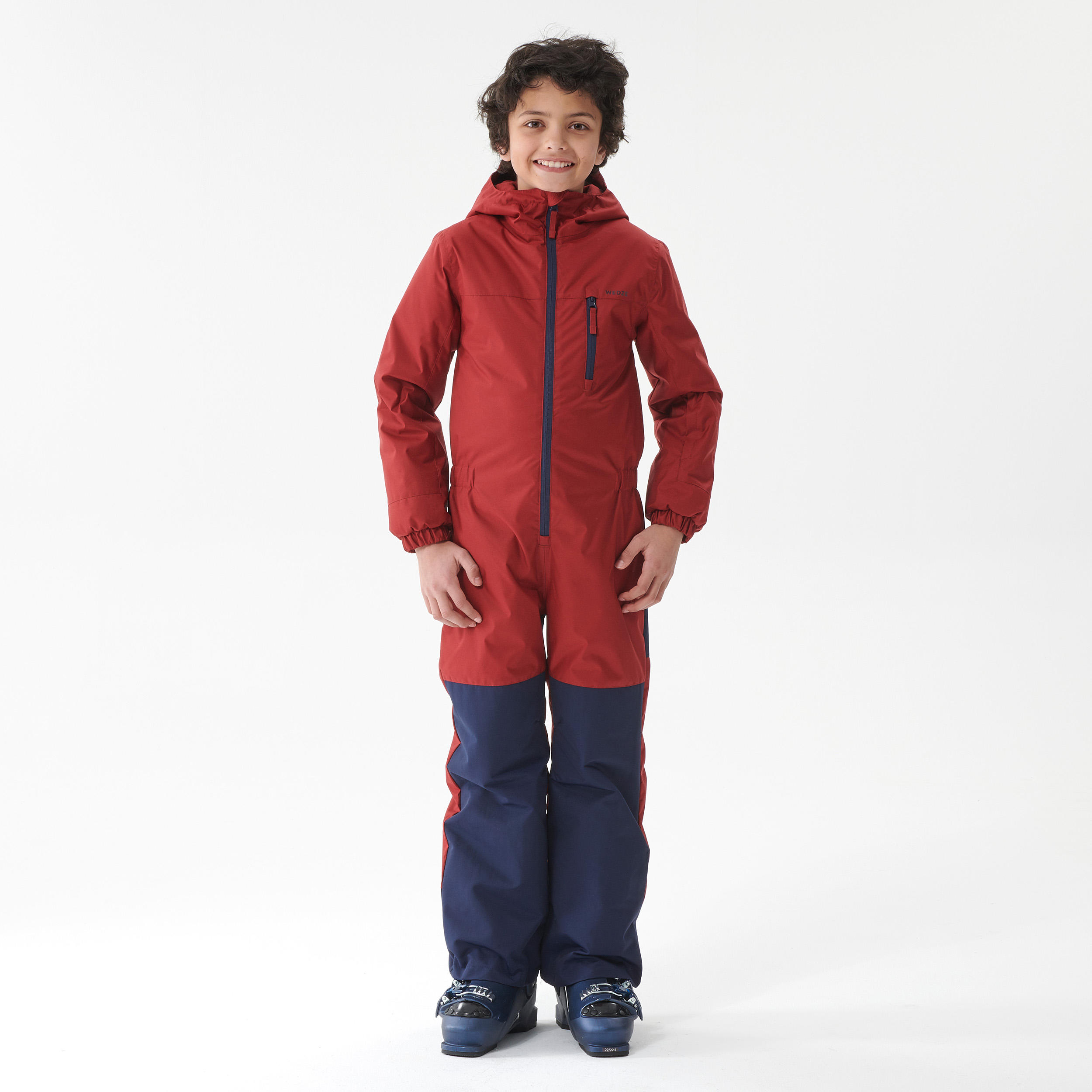 Kids' Snowsuit - 100 Red/Blue - WEDZE