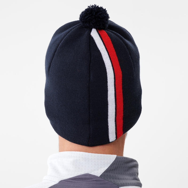 Adult Crosscountry Ski Hat 100 Blue Black