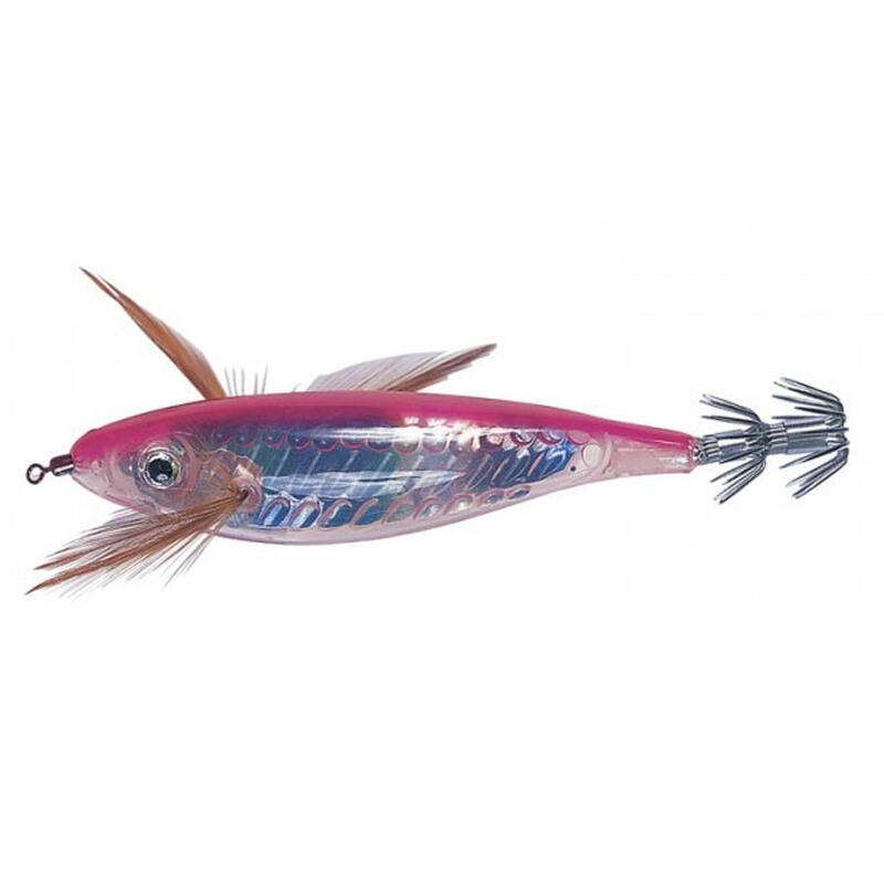 Totanara pesca seppie/calamari CRYSTAL 12 cm rosa