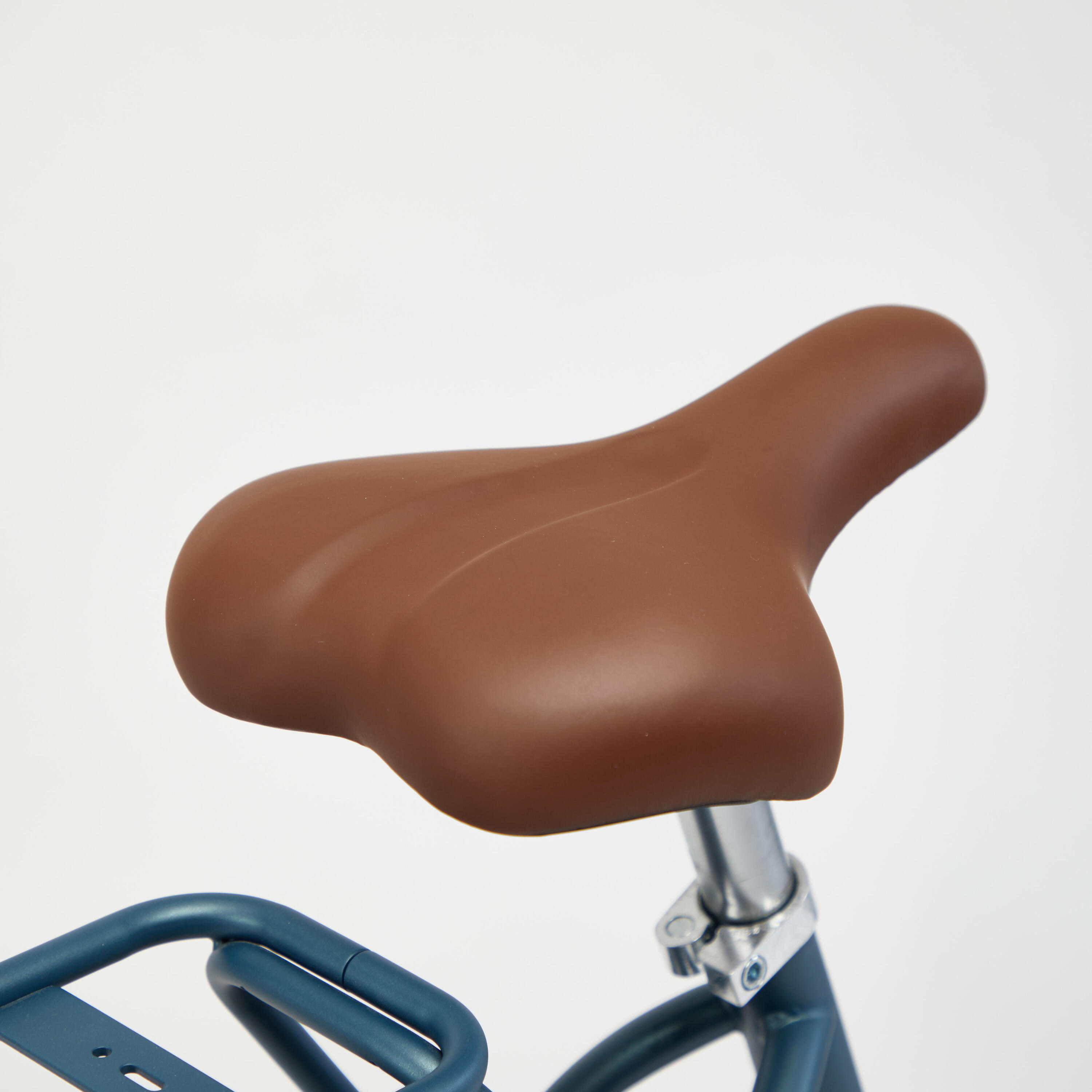 Bicicleta urbana cuadro bajo Elops 540 azul petróleo 10/13