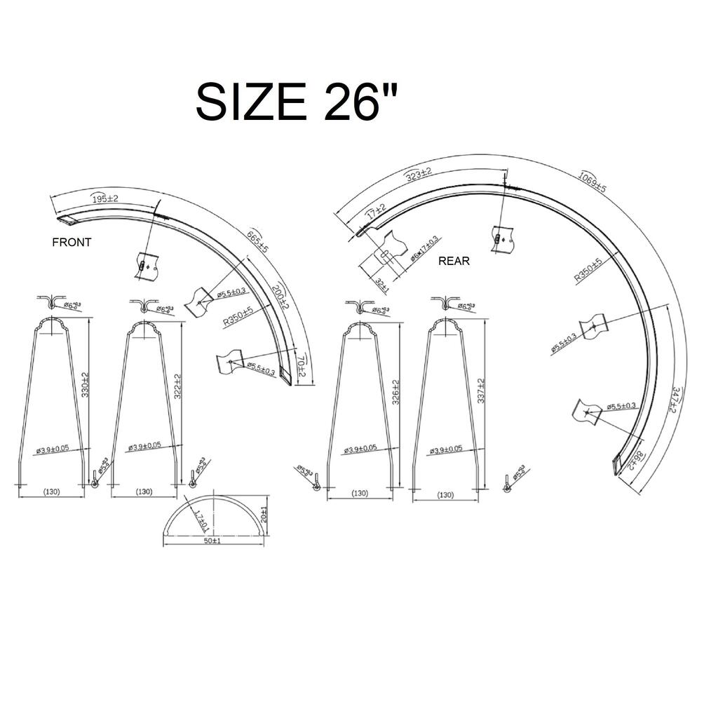 Mudguard B'Original 500 / Btwin 5 / Original 5