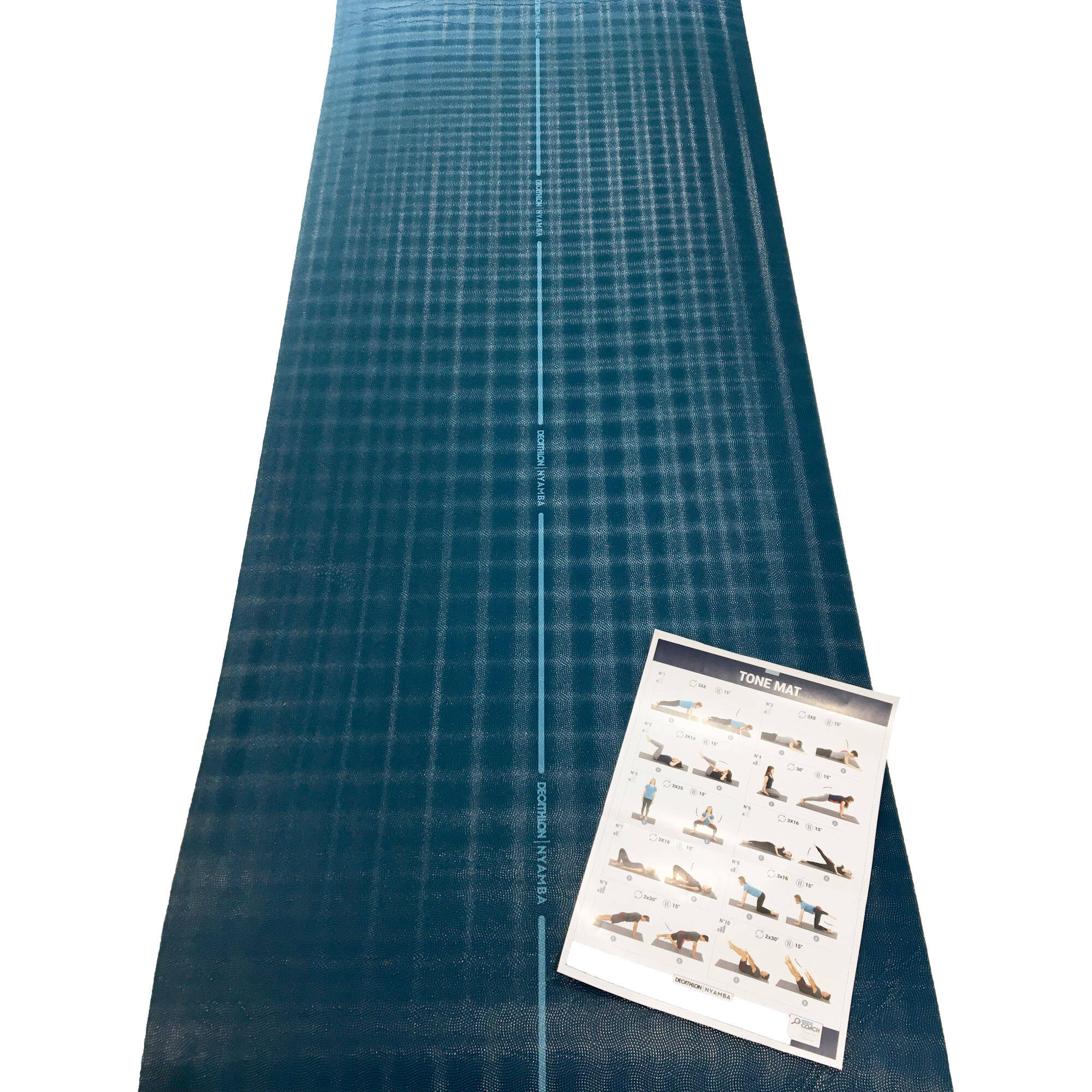 Gym Mat 160 x 60 x 0.7 cm  - Turquoise -  5