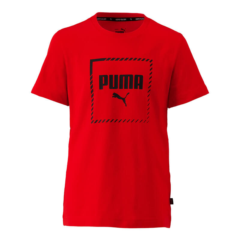 Camiseta regular niños rojo Puma 