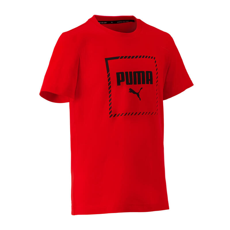 T-shirt regular boy rouge Puma