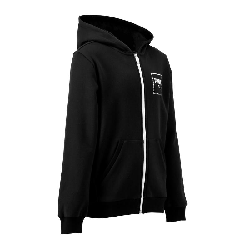 Veste capuche regular boy noir Puma