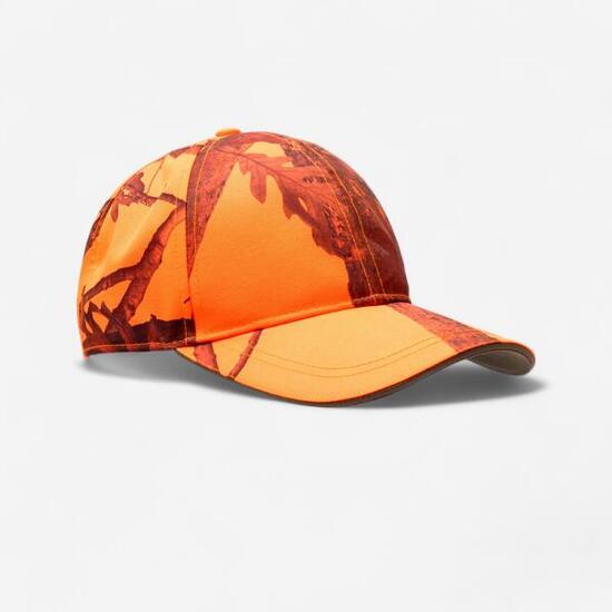Cappellino caccia 500 arancione mimetico
