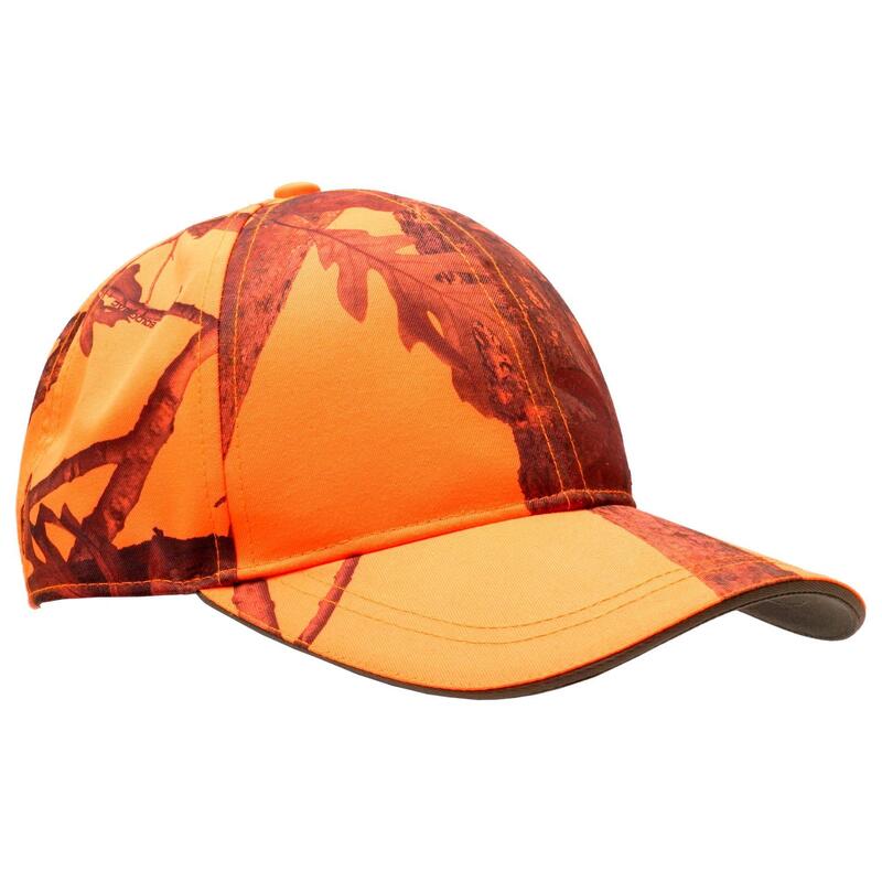 Cappellino caccia 500 arancione mimetico