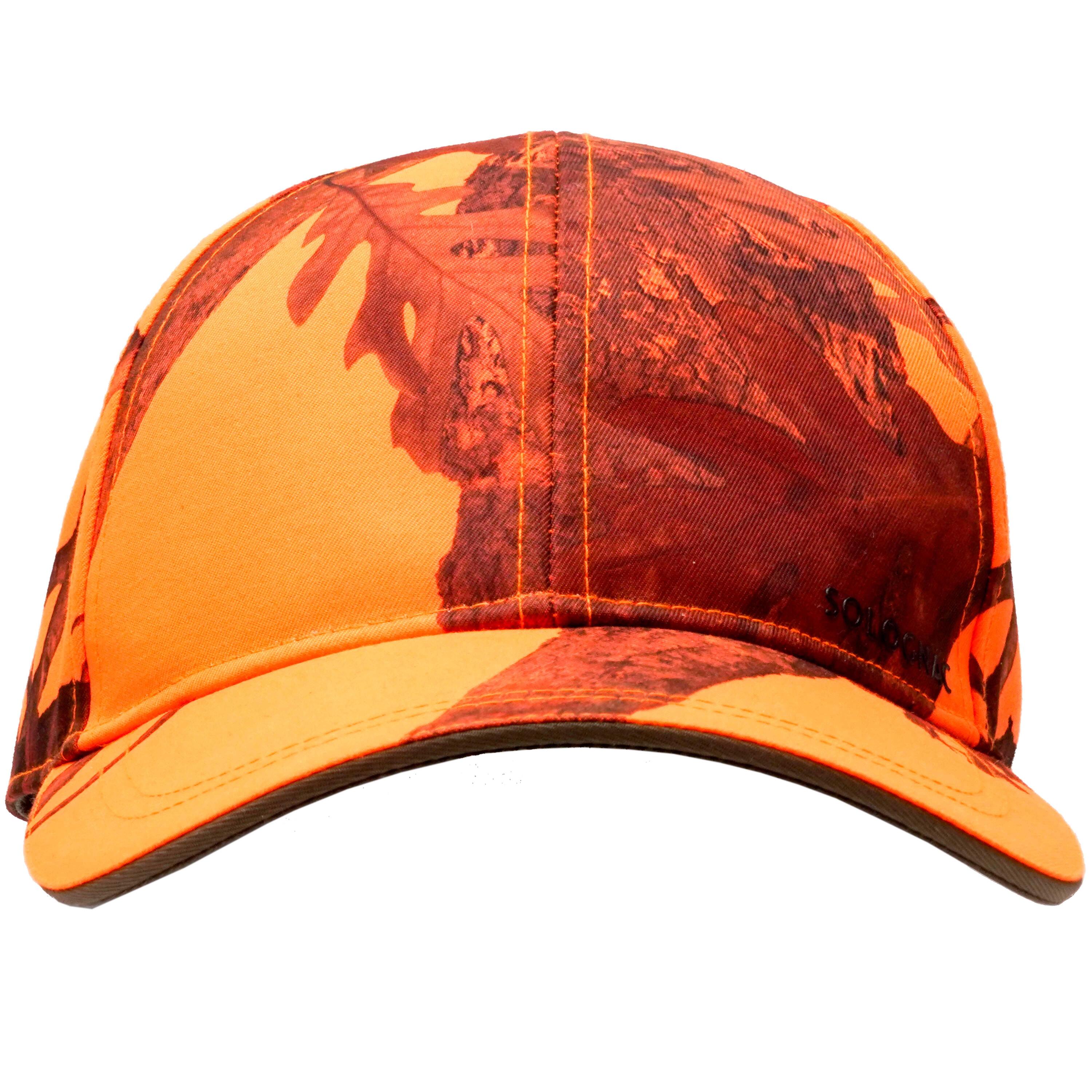 Jagdmütze/Schirmmütze 500 Camouflage/orange  5/15