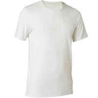 Men's Slim-Fit Fitness T-Shirt 500 - Beige