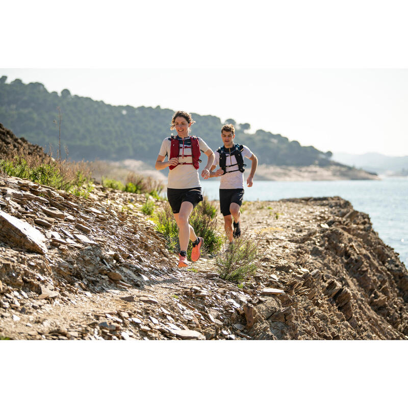 Încălțăminte Alergare Trail Running MT CUSHION Negru-Corai Damă