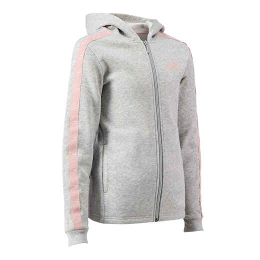 
      Girls' Regular Hooded Jacket - Grey
  