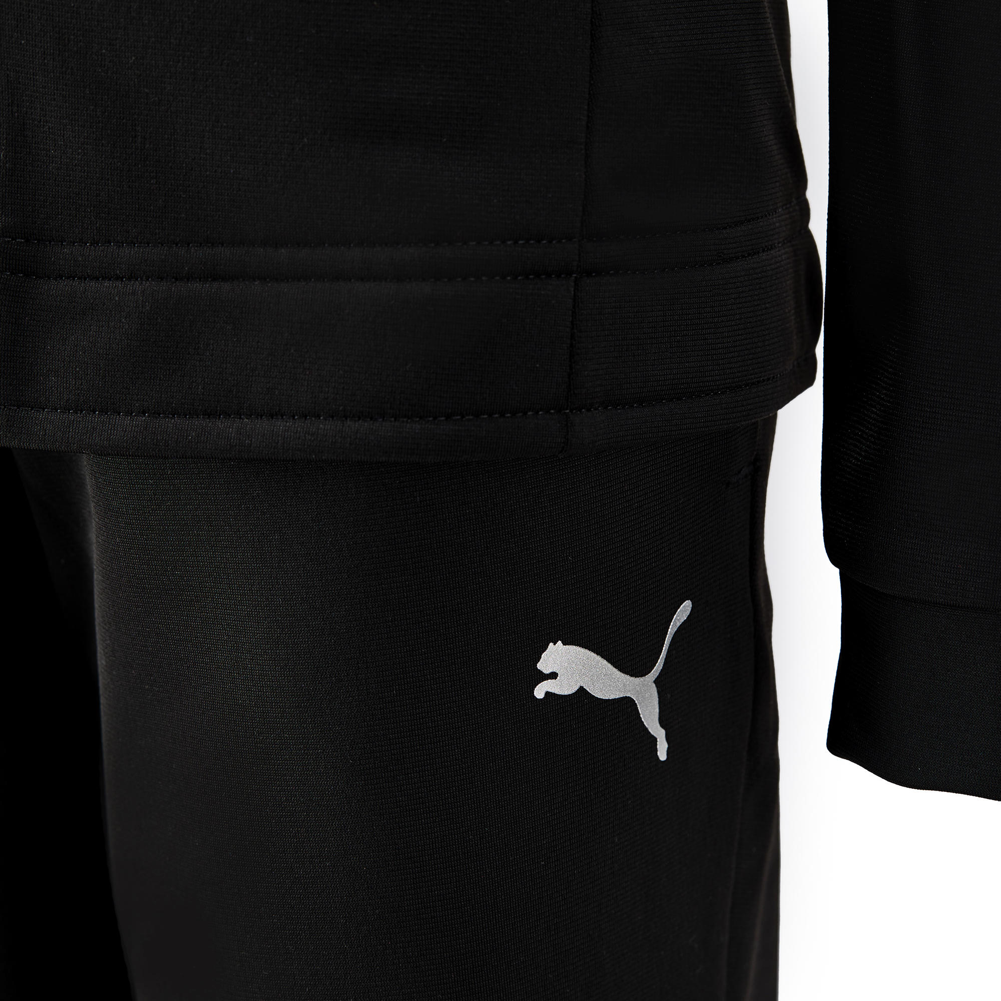 girls grey puma tracksuit