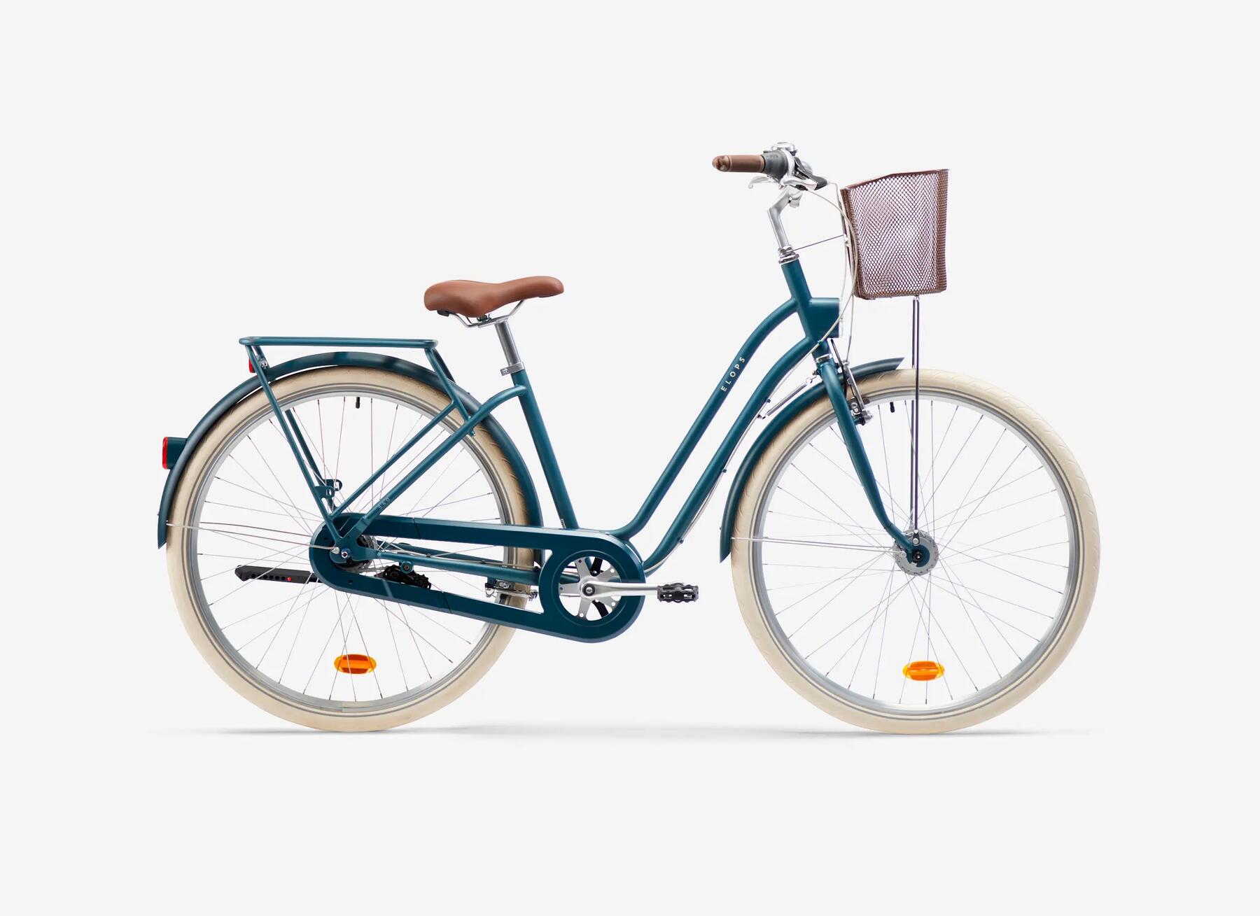 ELOPS 540 PETROLBLAU NEUHEIT CITY BIKE DECATHLON SUPPORT-SEITE