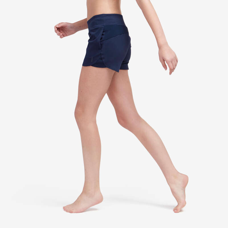 T-SHIRT LEGGINSY SHORT DLA KOBIET Fitness, siłownia - Spodenki 520 Gym DOMYOS - Odzież i buty fitness