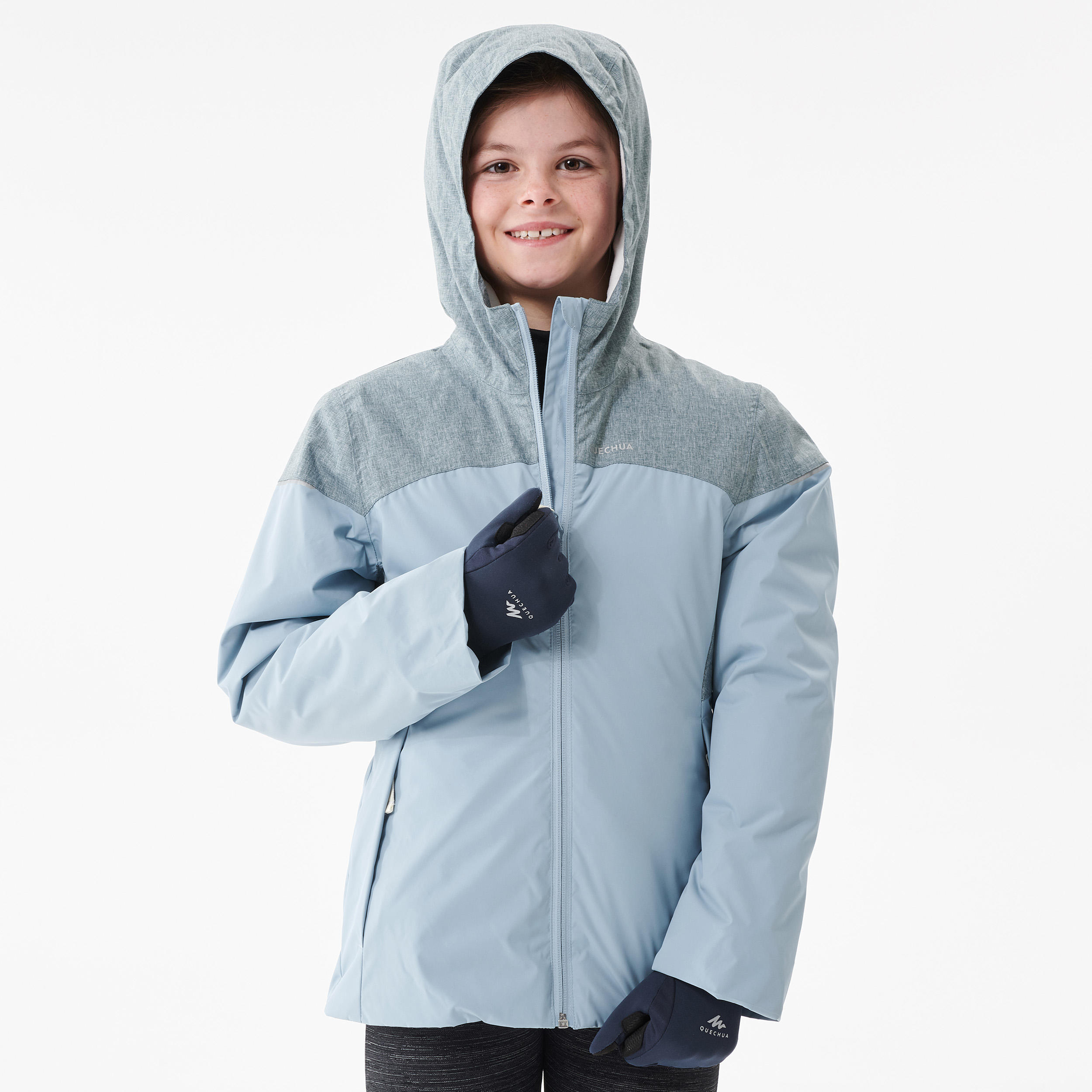 Kids’ Waterproof Winter Hiking Jacket SH100 X-Warm -3°C Age 7 - 15 2/7
