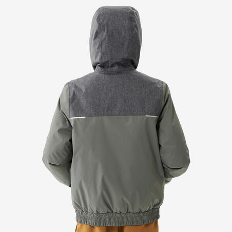 Куртка дитяча SH100 X-WARM для туризму водонепроникна на 7-15 років -1°C хакі