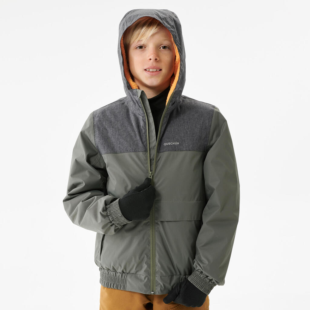 PARKA INVIERNO CÁLIDA IMPERMEABLE SENDERISMO NIÑOS SH100 -3,5 °C