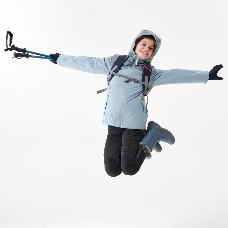 Kurtka turystyczna dla dzieci wodoodporna Quechua SH100 X-Warm -3°C