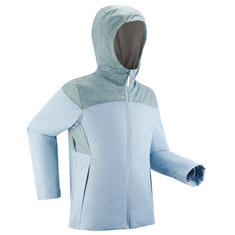Dívčí turistická nepromokavá bunda 3v1 do 0 °C SH100 X-warm