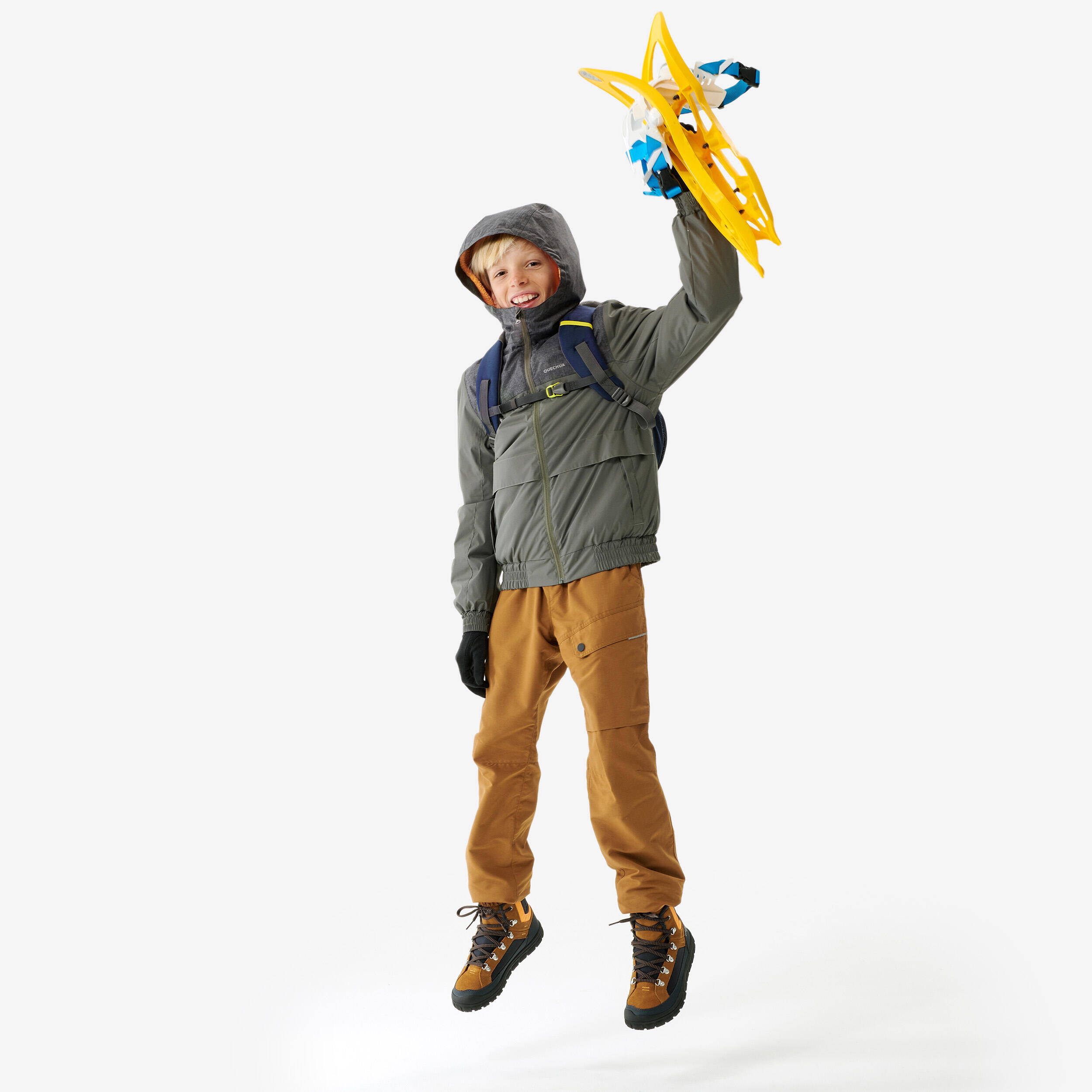 KIDS’ WARM AND WATERPROOF WINTER HIKING JACKET - SH100 -3.5°C - 7-15 YEARS -  2