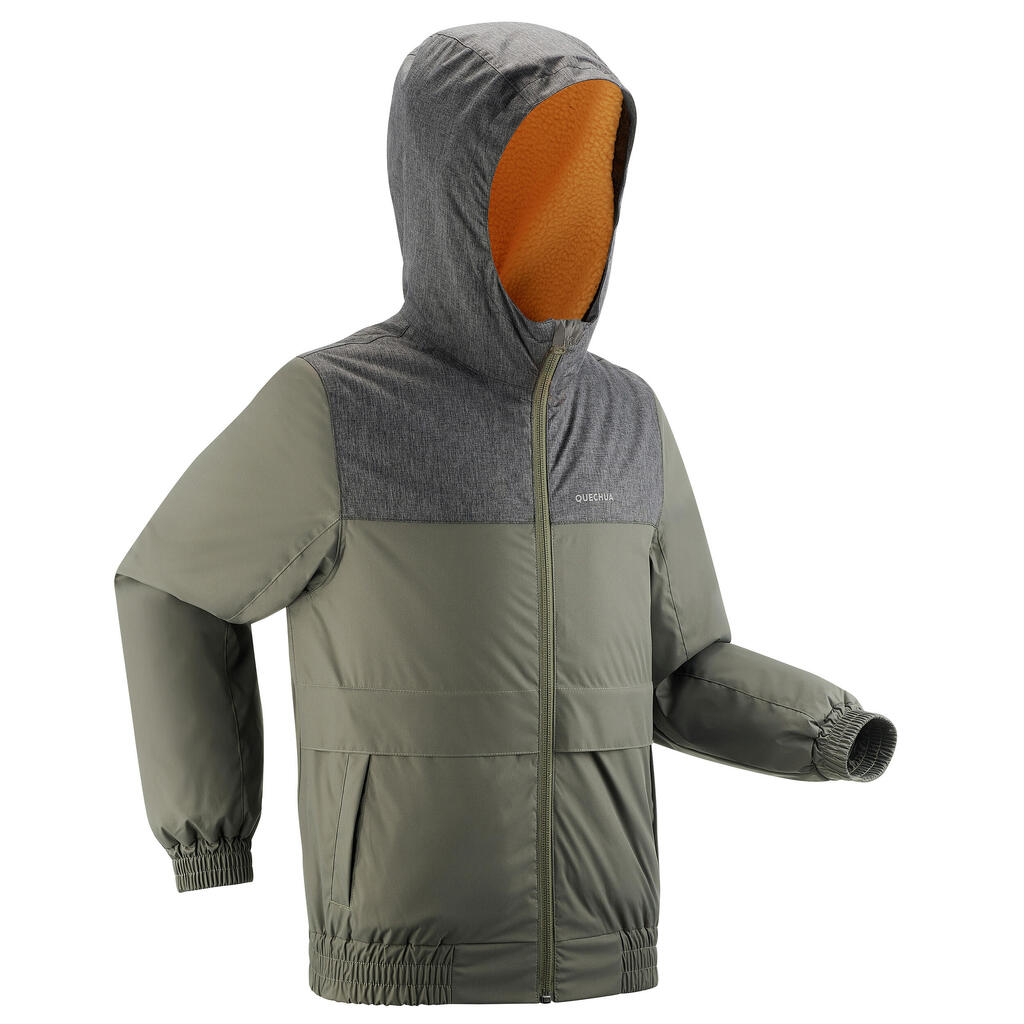 PARKA INVIERNO CÁLIDA IMPERMEABLE SENDERISMO NIÑOS SH100 -3,5 °C