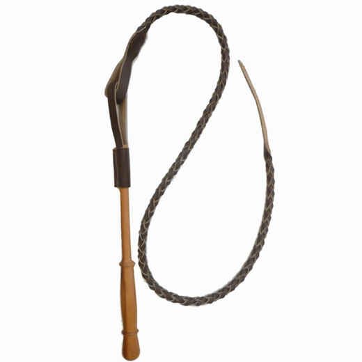 
      Leather hunting whip
  