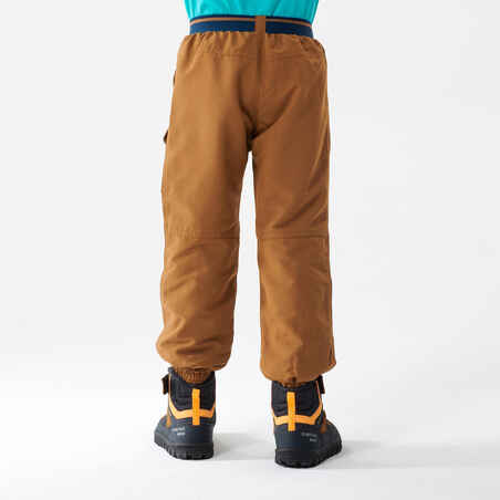 Children's warm water-repellent hiking trousers - SH100 - age 2-6